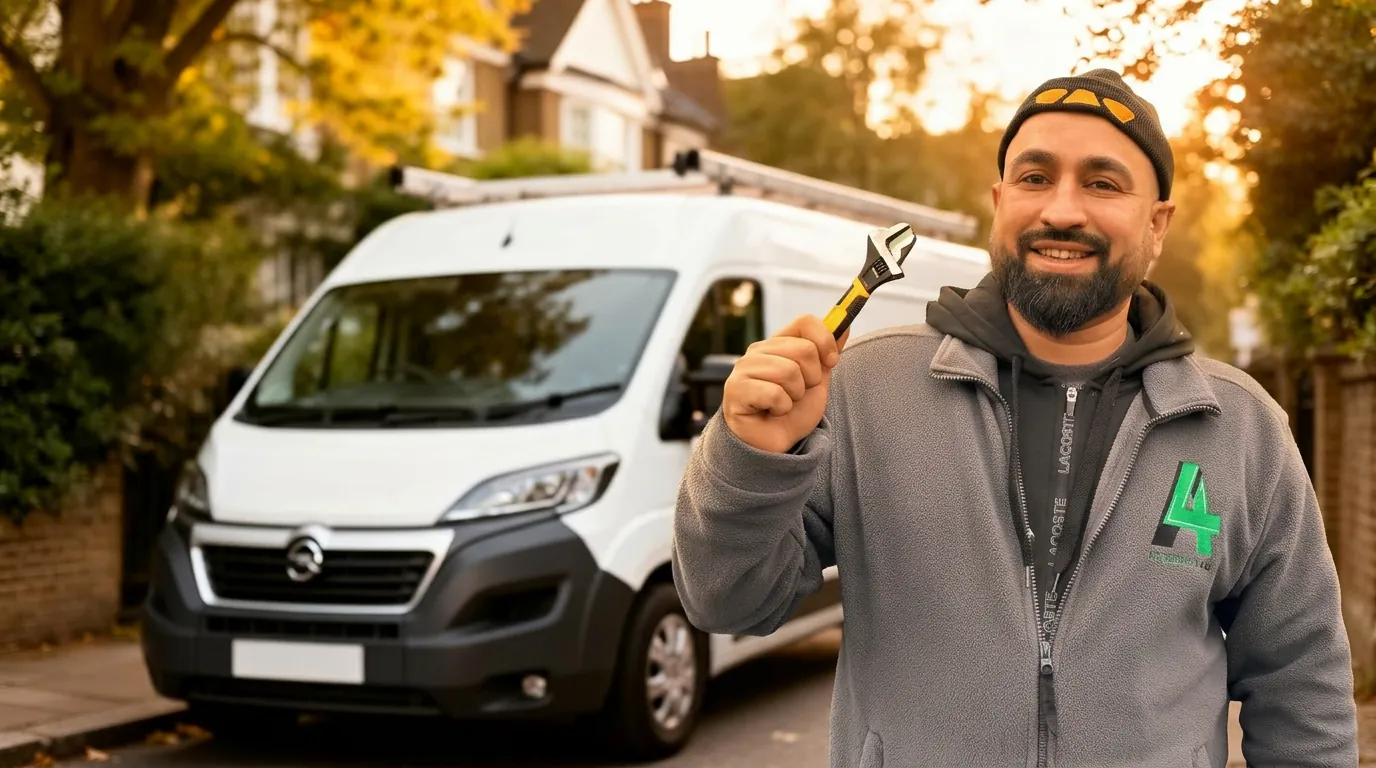 Emergency Plumbing in Sutton — FixHive engineer at work